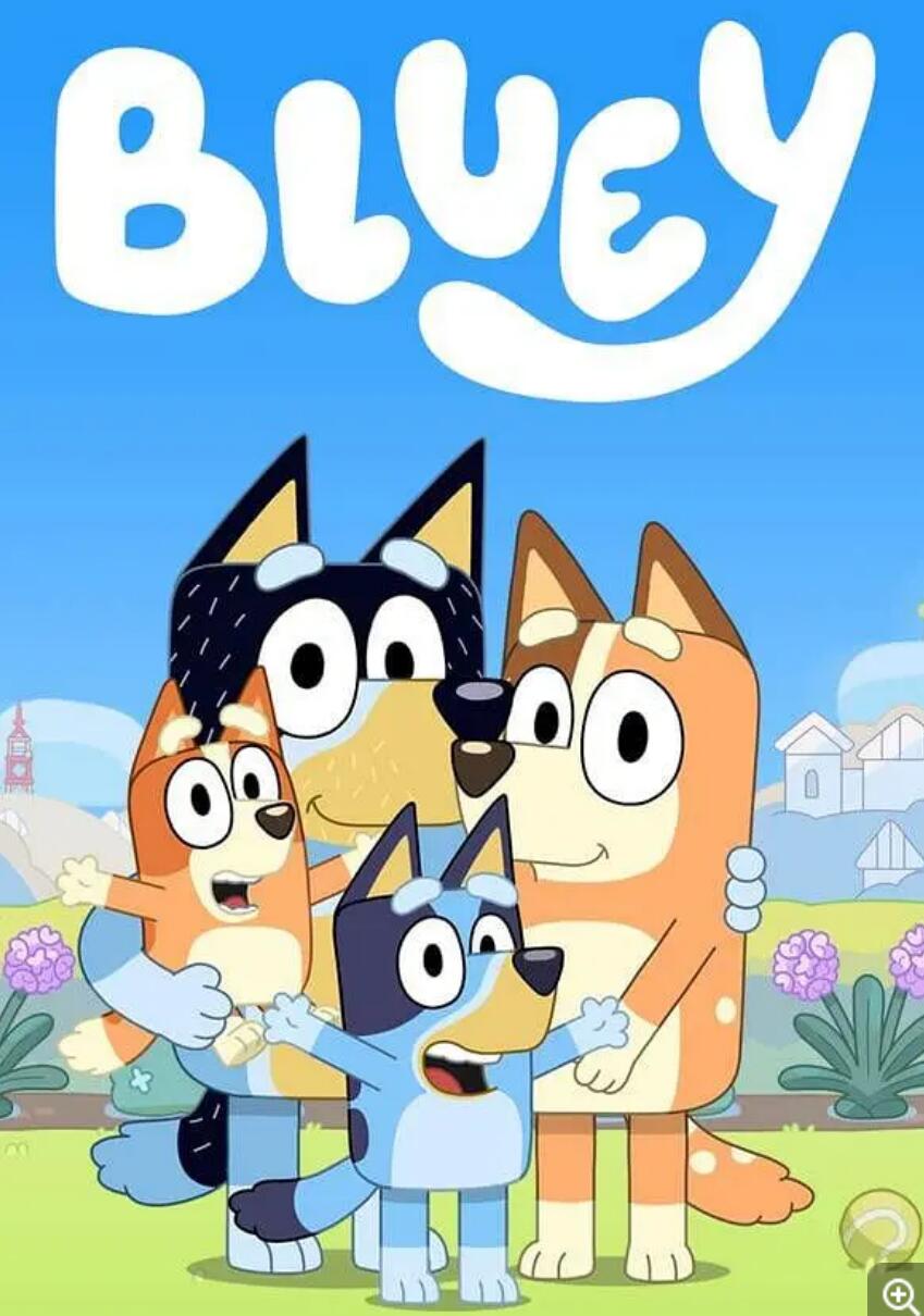 亲子益智儿童动画片《Bluey 布鲁伊》中文版第三季全26集下载 mp4/1080p/中字